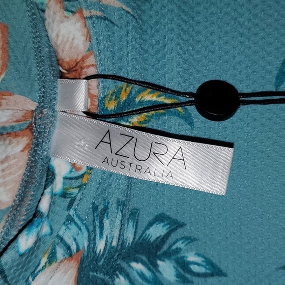 Azura Australia Mexicali Long Sleeve Crop Swim Top Size US 12 - Picture 4 of 8
